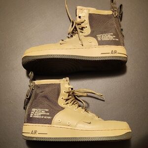 Air Force 1 SF Olive And Dark Green Mid High-Top Goddess of Victory